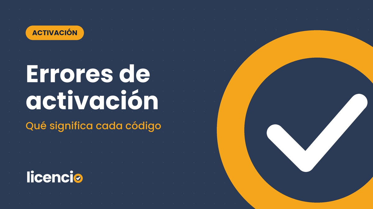 Errores de activación de Windows