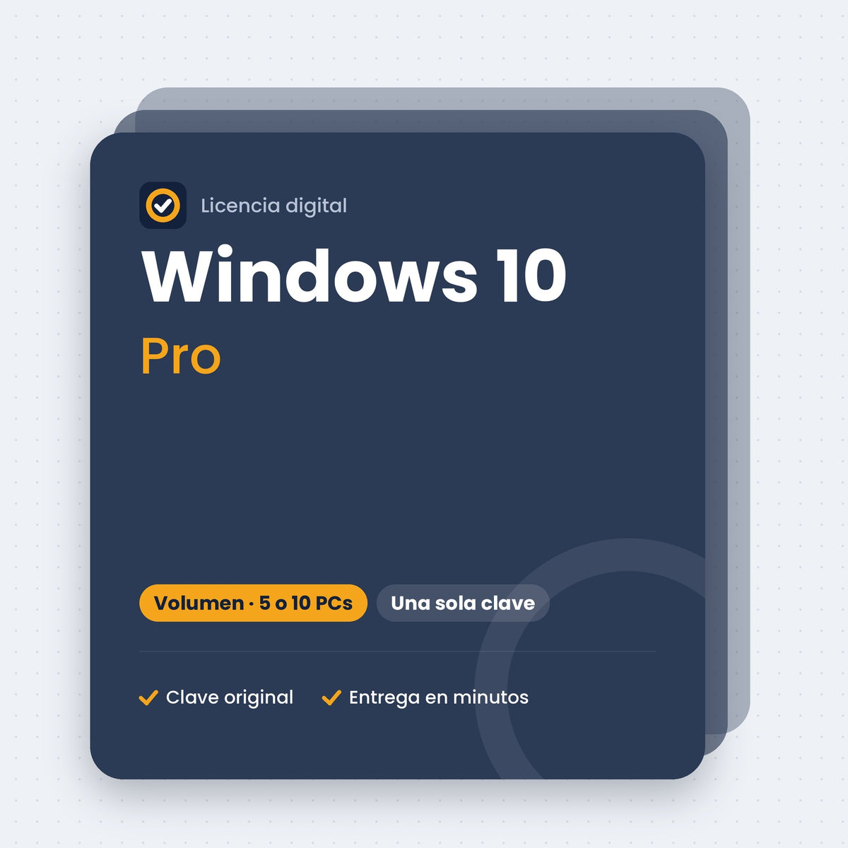 Windows 10 Pro – licencia por volumen de 5 o 10 PCs