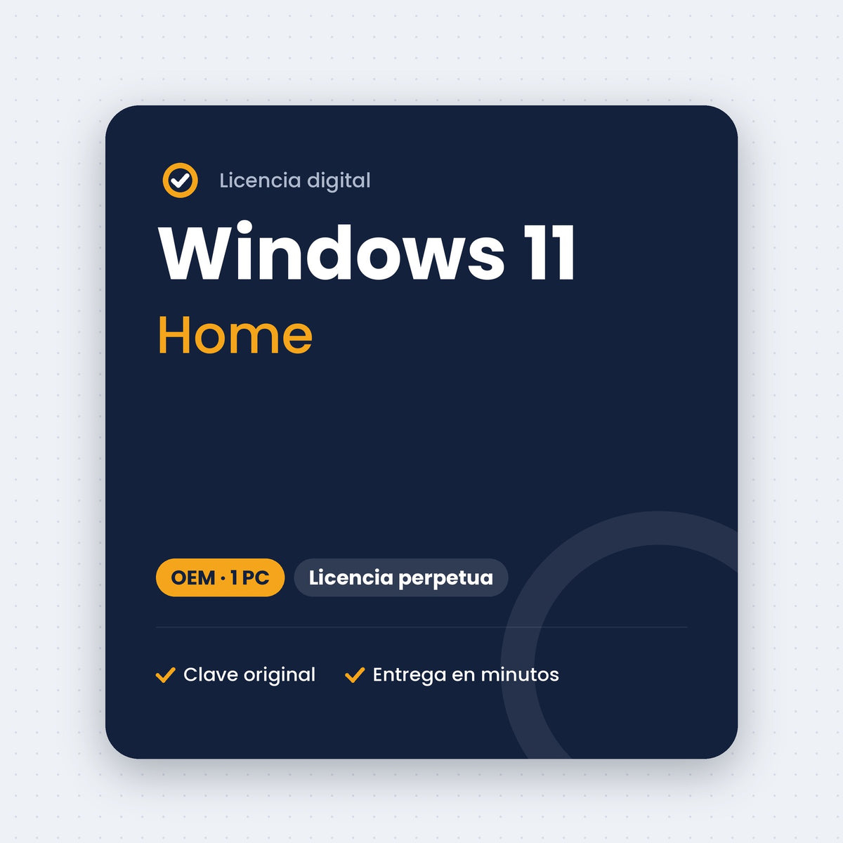 Windows 11 Home OEM – clave de licencia digital