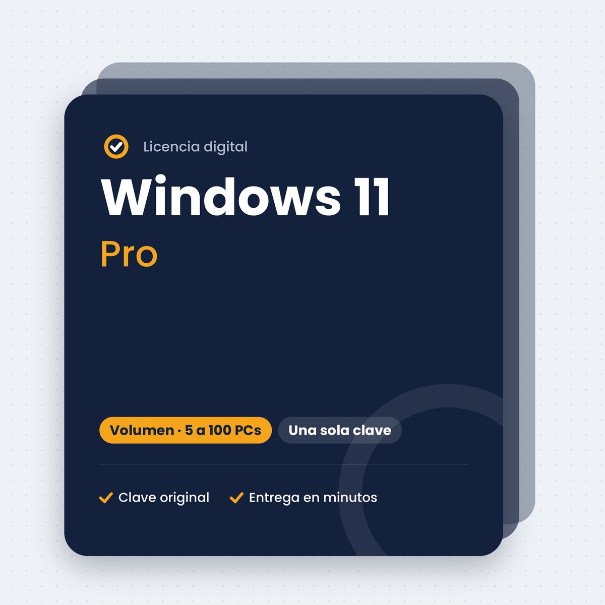 Windows 11 Pro – licencia por volumen de 5 a 100 PCs