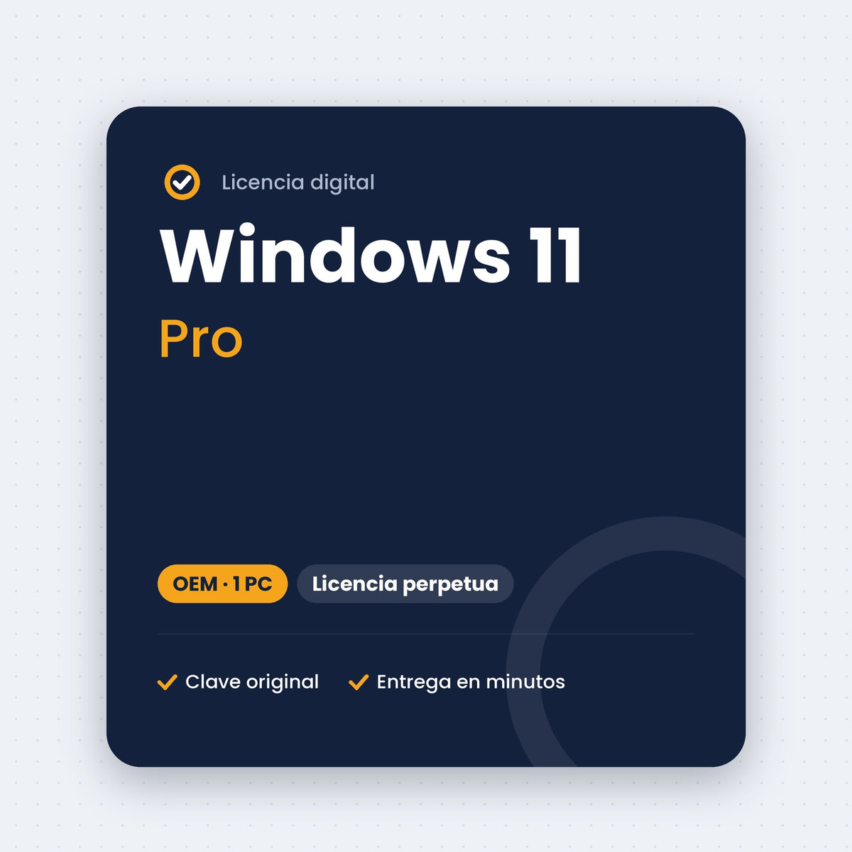 Windows 11 Pro OEM – clave de licencia digital